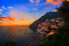 Evening view of Positano in Italy, 20217952 x 5304 pixels