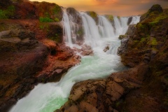 View on Kolufossar waterfalls in Iceland, 20215304 x 7952 pixel