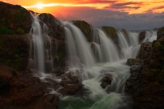 View on Kolufossar waterfalls in Iceland, 20217952 x 5304 pixel