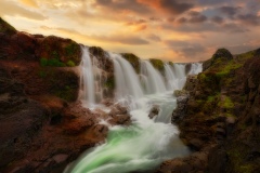 View on Kolufossar waterfalls in Iceland, 20217952 x 5304 pixel