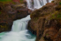 View on Kolufossar waterfalls canyon in Iceland, 20215304 x 795