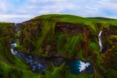 View on Fjaðrárgljúfur canyon in Iceland, 202117353 x 9554 p
