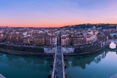 Panoramic view from Castel St. Angelo in Rome, 2019 14286 x 477