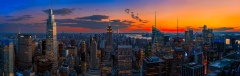 Bird's eye view on New York, 2022 26120 x 8310 pixels