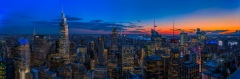 Bird's eye view on New York, 2022 14208 x 4672 pixels