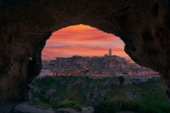 View on Sassi di Matera from a cave, 20237952 x 5304 pixels
