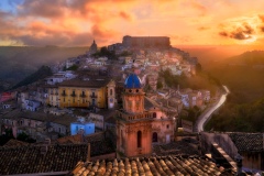 Sunrise over Ragusa
